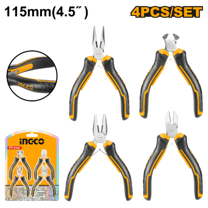 Jeu de 4 mini-pinces INGCO HMPS04112 - SME IMPORT