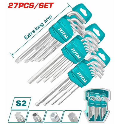 Jeu de clés allen et torx – TOTAL THT106KT0271 - SME IMPORT