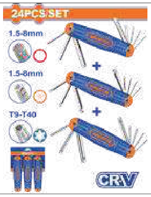 Jeu de clés mâles, à bille et torx – WADFOW WHK4203 - SME IMPORT
