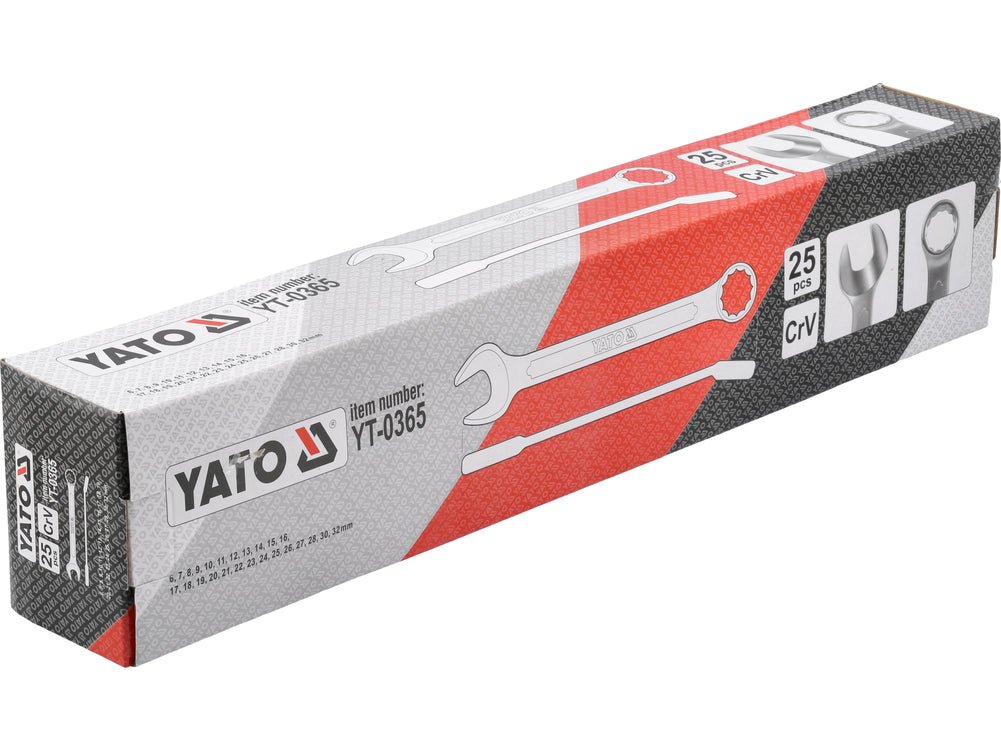 Jeu de clés mixte Cr-V – YATO YT-0365 - SME IMPORT