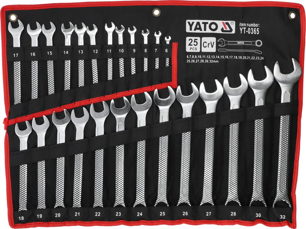 Jeu de clés mixte Cr-V – YATO YT-0365 - SME IMPORT