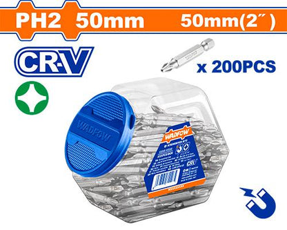 Jeu d’embout ph2x50 Cr-V – WADFOW WSV2KPH25 - SME IMPORT
