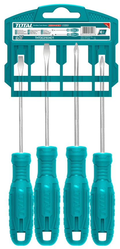Jeu tournevis THTDC250401 plat et cruciforme cr v ergonomique antidérapant - SME IMPORT