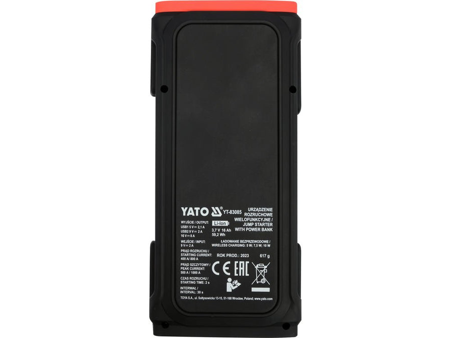 JUMP STARTER12V / POWER BANK TYPE C16000MAh — YATO YT-83085 - SME IMPORT