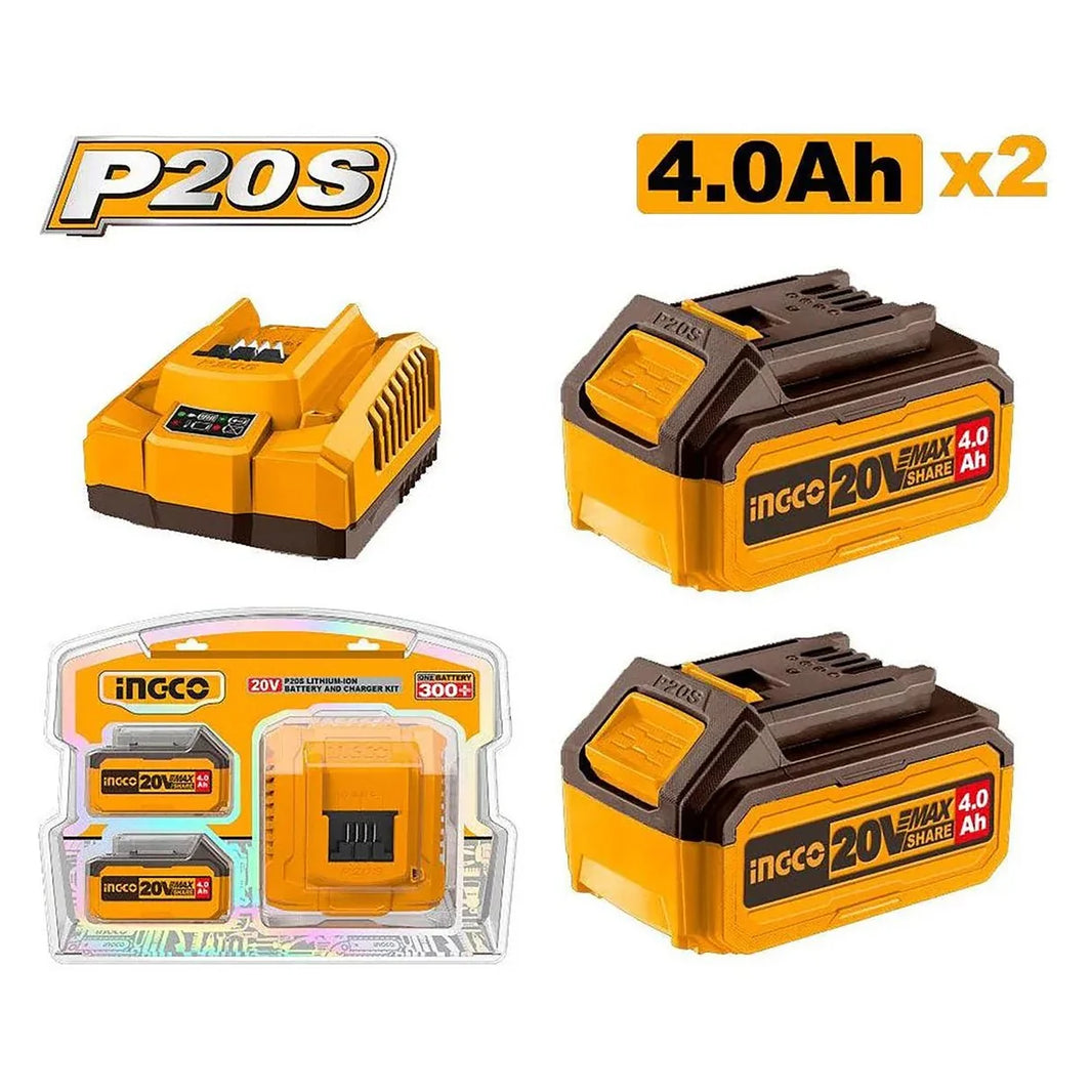 Kit Batterie Li Ion 20V Ingco Puissante Pour Artisans