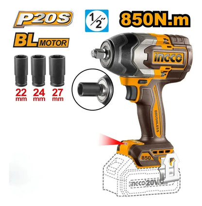 Kit combiné 2 pièces INGCO COSLI250586 - SME IMPORT