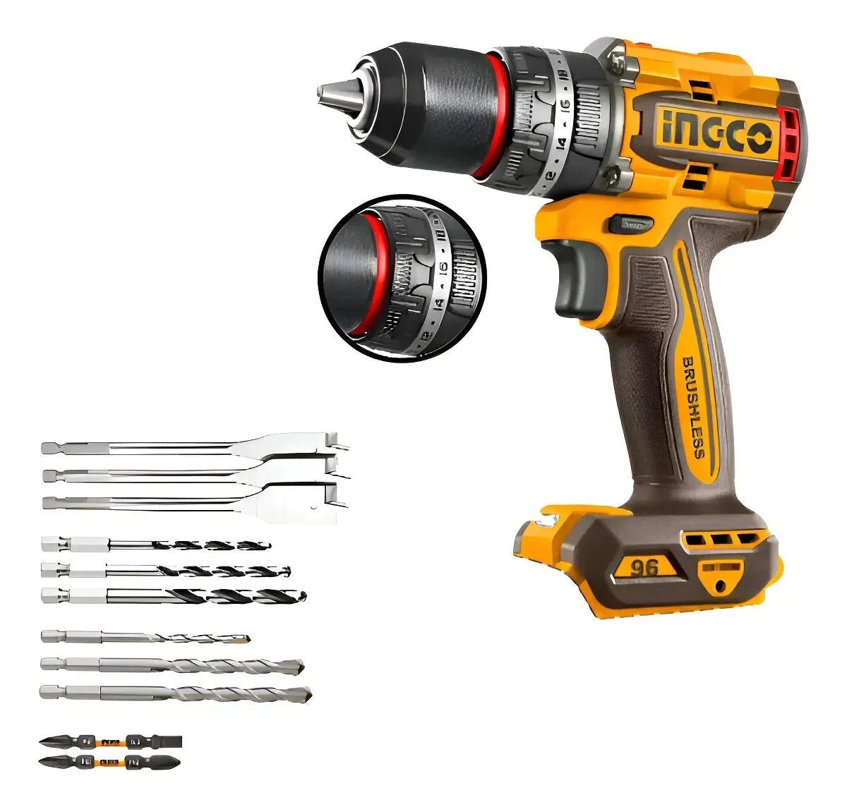 Kit combiné 2 pièces INGCO COSLI250586 - SME IMPORT