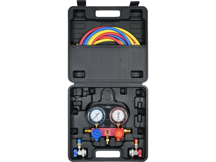 KIT DIAGNOSTIC SYSTEME CLIMATISATION AUTO R-134A 6Pcs — YATO YT-72990 - SME IMPORT