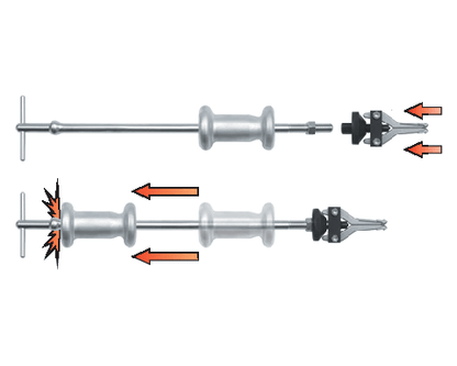 KIT EXTRACTEUR D'INNERTIE DEMONTAGE MOYEUX - ROULEMENT & ENGRENAGE 16Pcs — YATO YT-25391 - SME IMPORT
