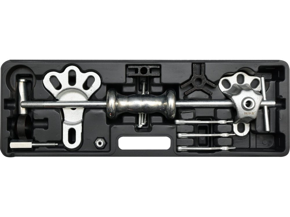 KIT EXTRACTEUR D'INNERTIE DEMONTAGE MOYEUX - ROULEMENT & ENGRENAGE 16Pcs — YATO YT-25391 - SME IMPORT