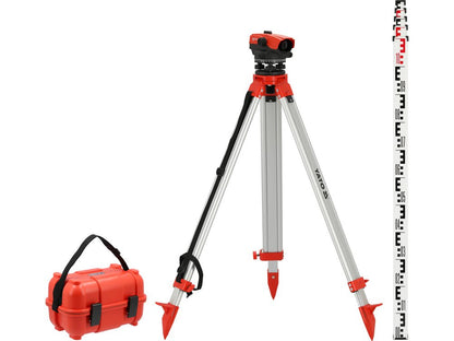 KIT NIVEAU OPTIQUE 32X IP66 + TREPIED + MIRE — YATO YT-30551 - SME IMPORT