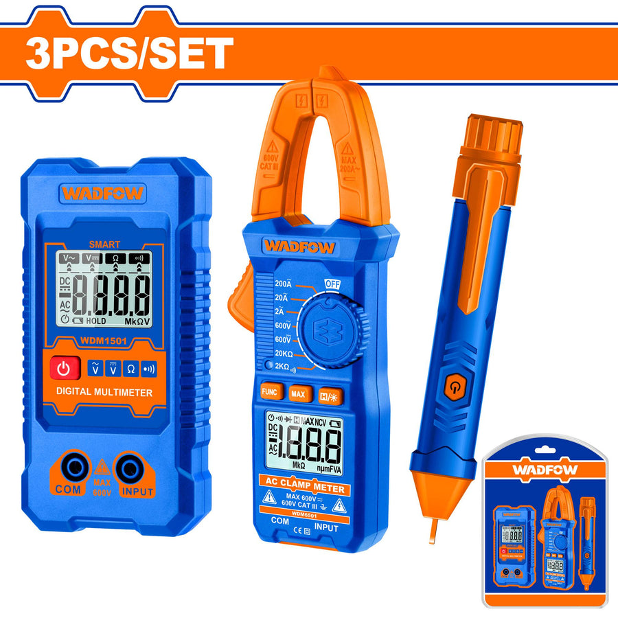 Kit test electricien 3pcs WADFOW WDM94011 - SME IMPORT
