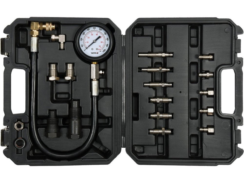 KIT TESTEUR DE COMPRESSION MOTEUR DIESEL 19PCS — YATO YT-73072 - SME IMPORT