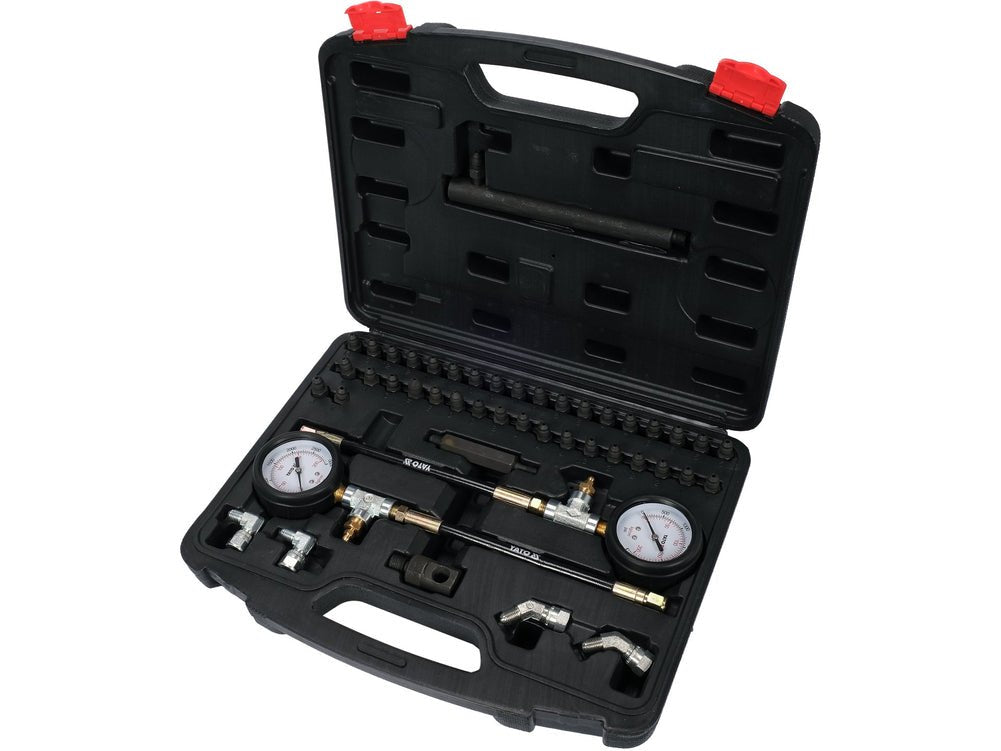 KIT TESTEUR PRESSION SYSTEME FREINAGE 46PCS — YATO YT-73040 - SME IMPORT
