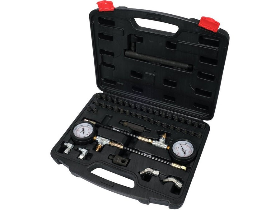 KIT TESTEUR PRESSION SYSTEME FREINAGE 46PCS — YATO YT-73040 - SME IMPORT
