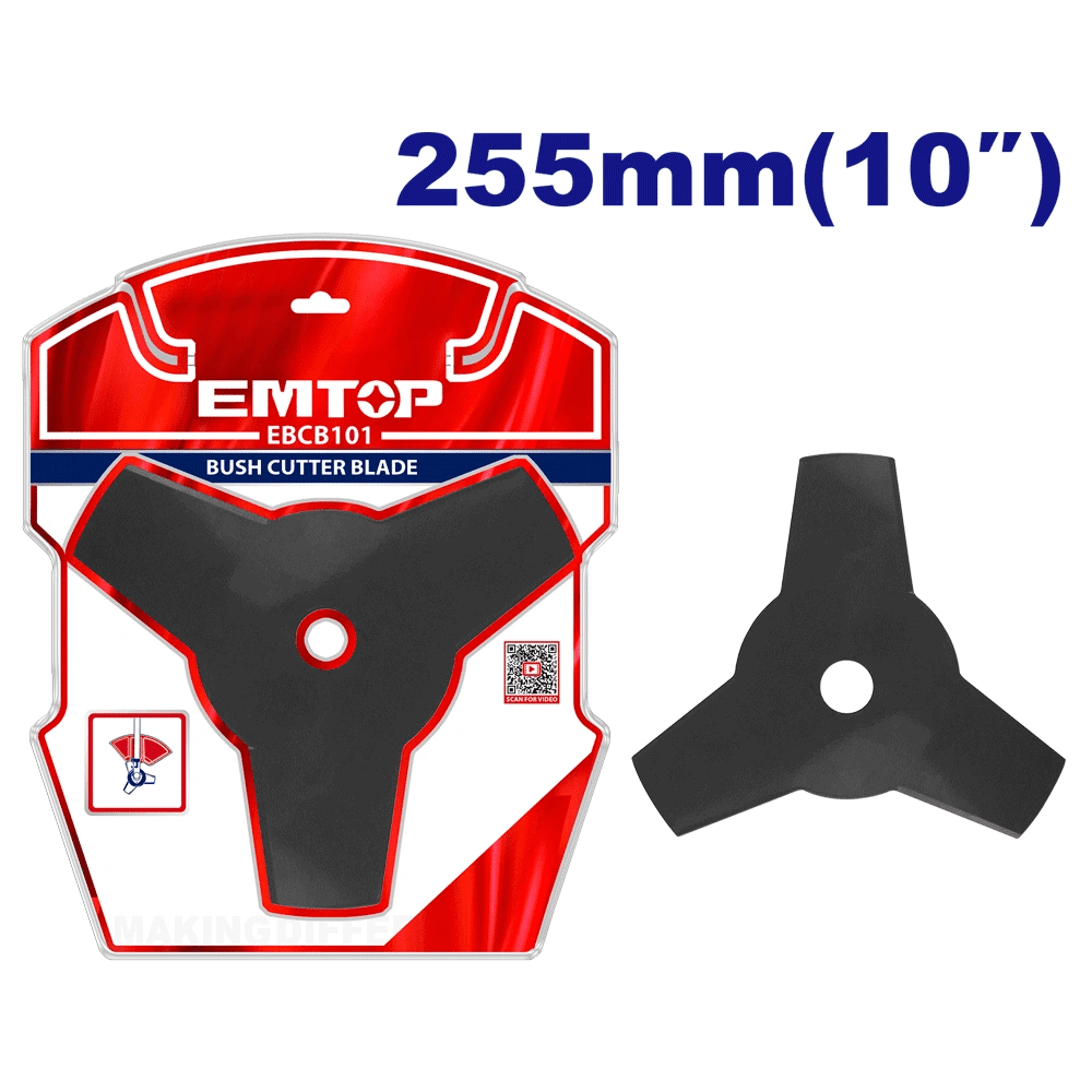 Lame de débroussailleuse 255MM EMTOP EBCB101 - SME IMPORT