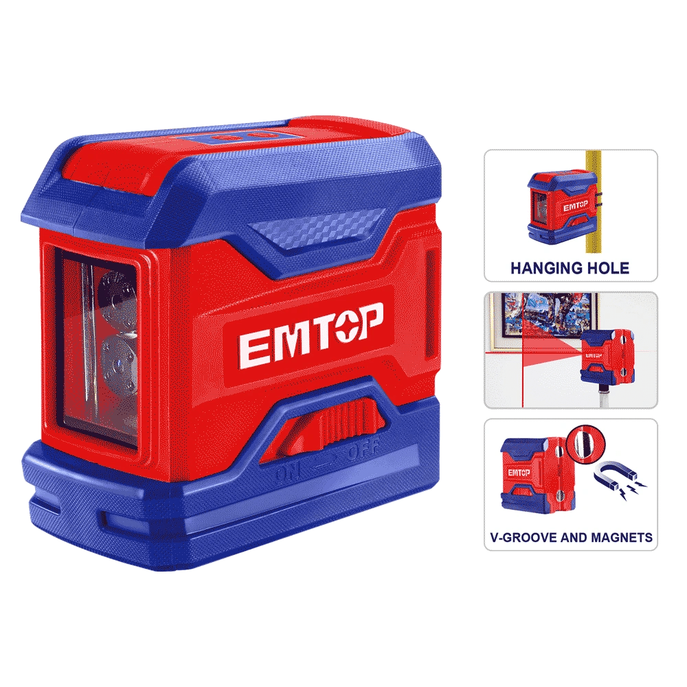 Laser 2 lignes rouge 15M EMTOP ESLE21501 - SME IMPORT