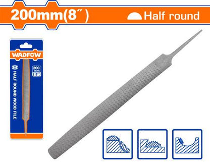 Lime a bois 1/2 ronde 8" WADFOW WFE2628 - SME IMPORT