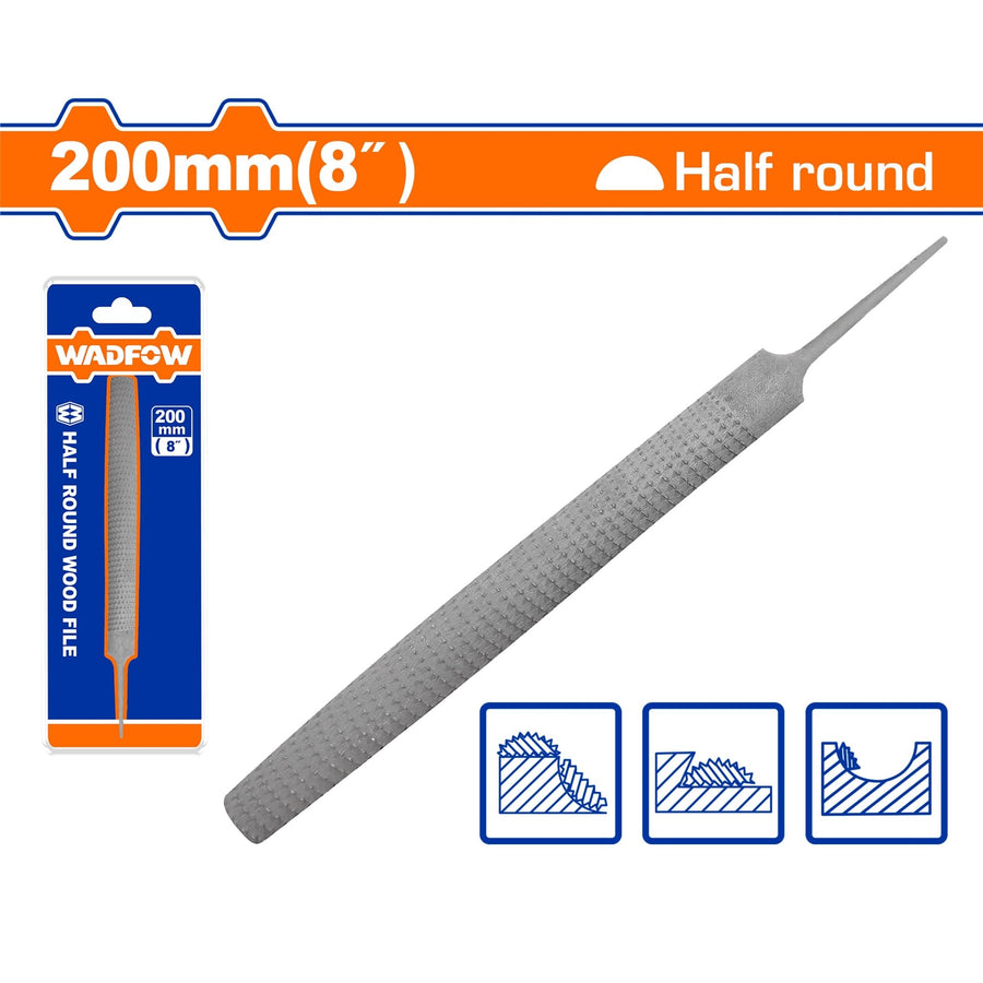 Lime a bois 1/2 ronde 8" WADFOW WFE2628 - SME IMPORT