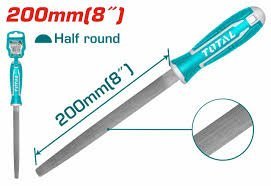 Lime demi ronde 200 mm poignée antidérapante TOTAL THT91286 - SME IMPORT