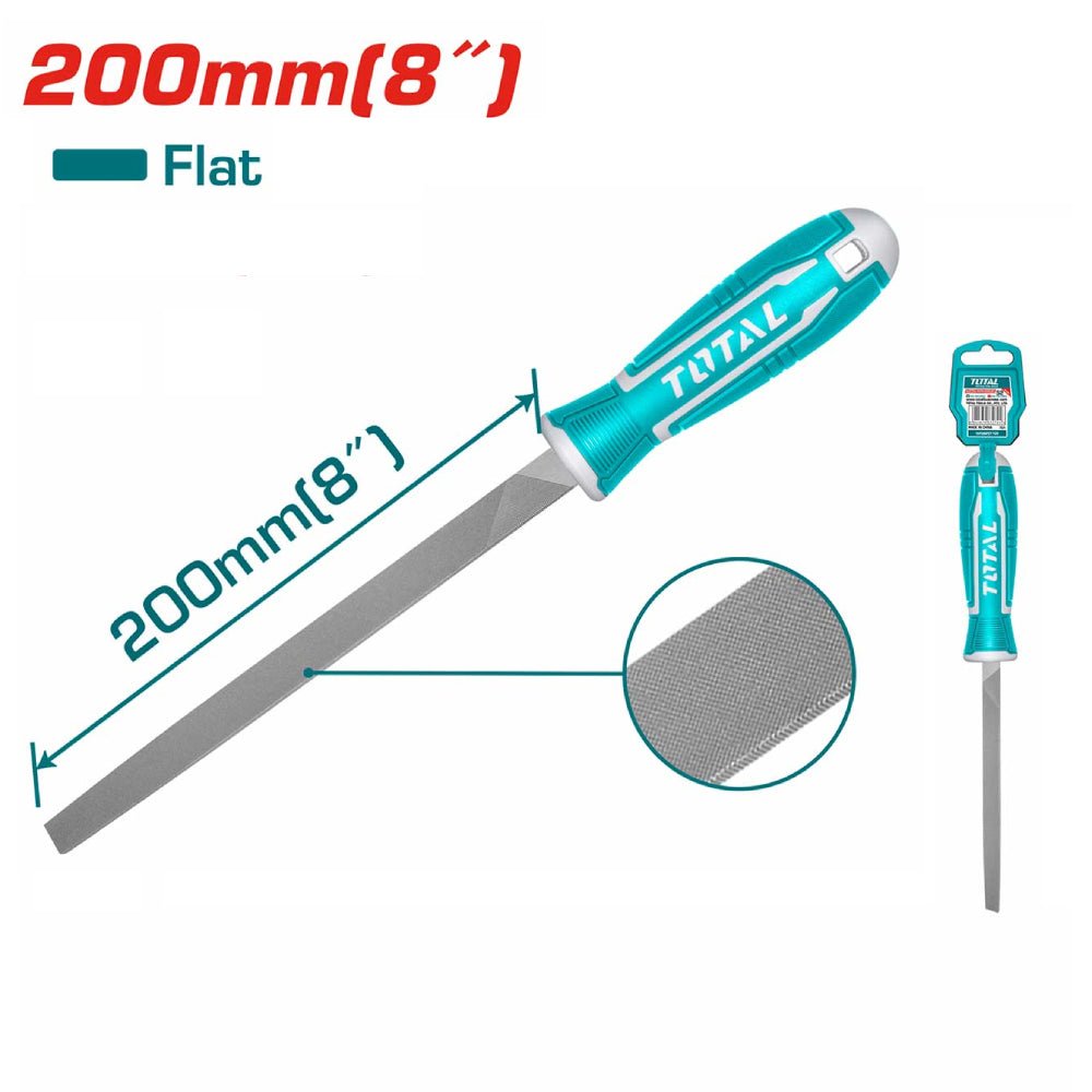 Lime plate totale 200 mm acier haute qualité TOTAL THT91186 - SME IMPORT