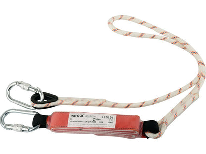 LONGE DE SECURITE AVEC 2 MOUSQUETONS 1.5M — YATO YT-74236 - SME IMPORT