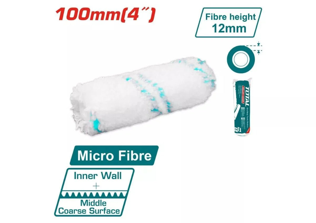 Manchon microfibre 100 mm THT85431 pour rouleau peinture murs plafonds - SME IMPORT