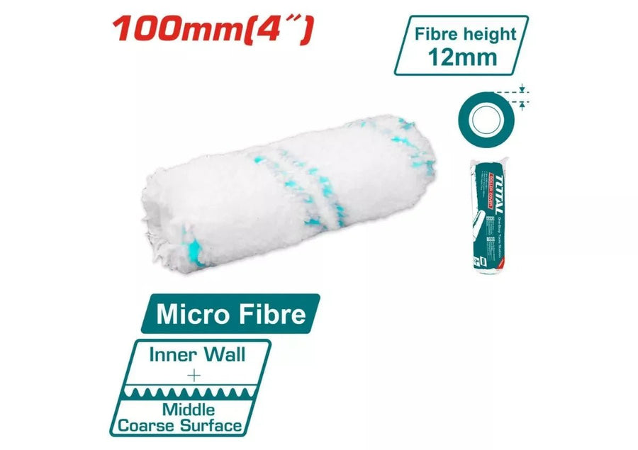 Manchon microfibre 100 mm THT85431 pour rouleau peinture murs plafonds - SME IMPORT