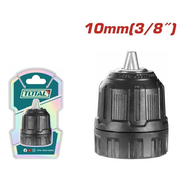 Mandrin sans cle 10 mm TOTAL fiable serrage 0,8-10 mm TAC451016 - SME IMPORT