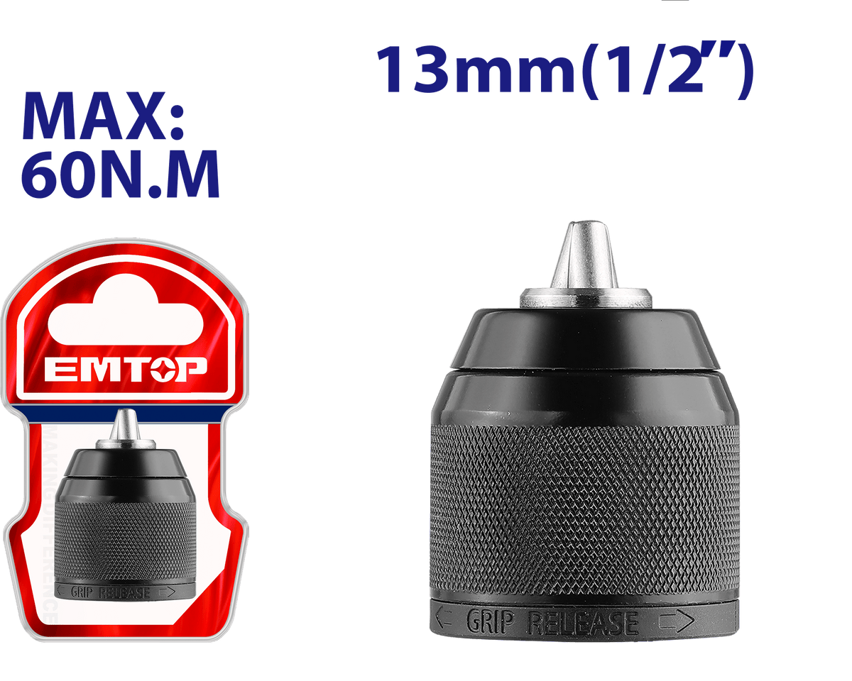 Mandrin serrage rapide 13MM EMTOP EKCY13201 - SME IMPORT