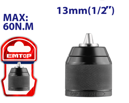 Mandrin serrage rapide 13MM EMTOP EKCY13201 - SME IMPORT