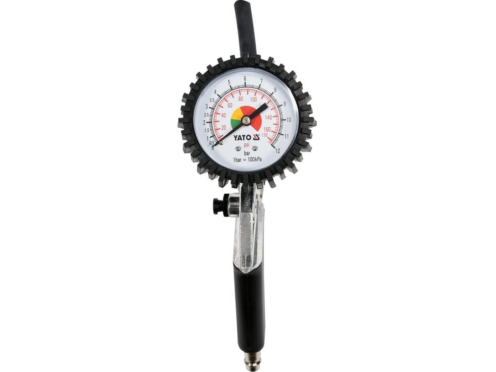 MANOMETRE DE GONFLAGE 1/4" 440MM 12Bar — YATO YT-2370 - SME IMPORT