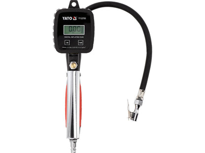 MANOMETRE DE GONFLAGE 1/4" LCD 15Bar — YATO YT-23705 - SME IMPORT