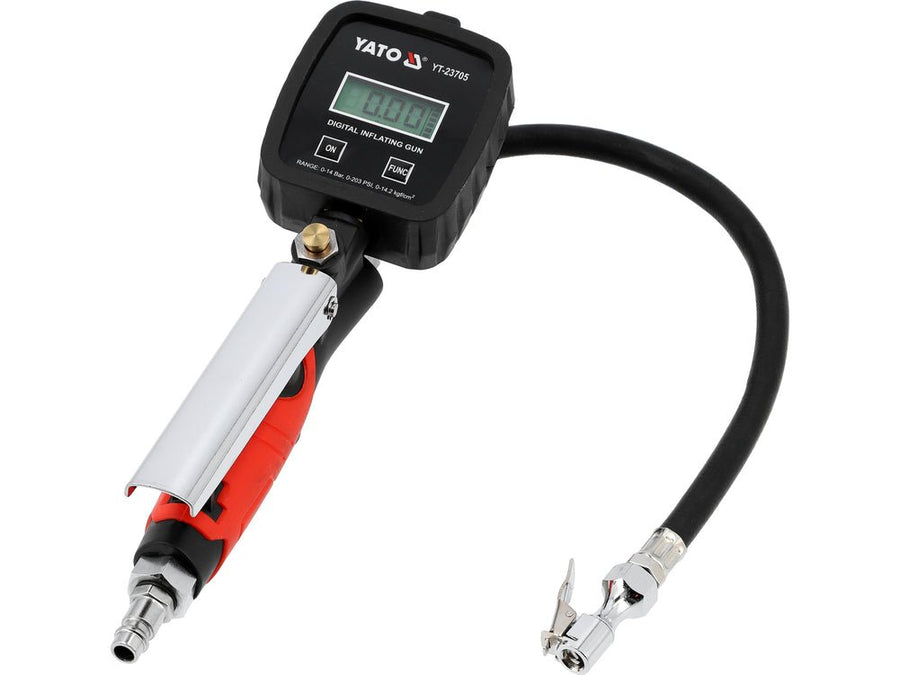 MANOMETRE DE GONFLAGE 1/4" LCD 15Bar — YATO YT-23705 - SME IMPORT