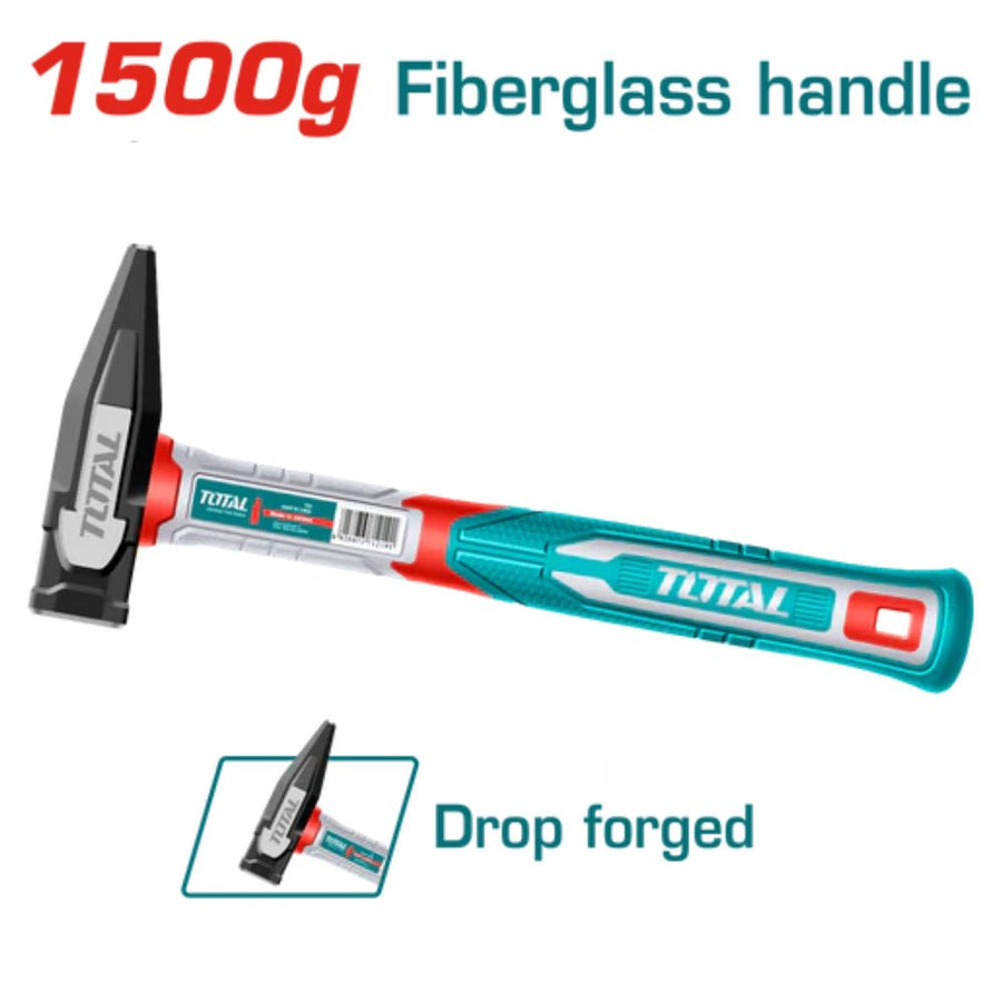 Marteau 1500g acier forgé manche fibre de verre THMH621500 - SME IMPORT