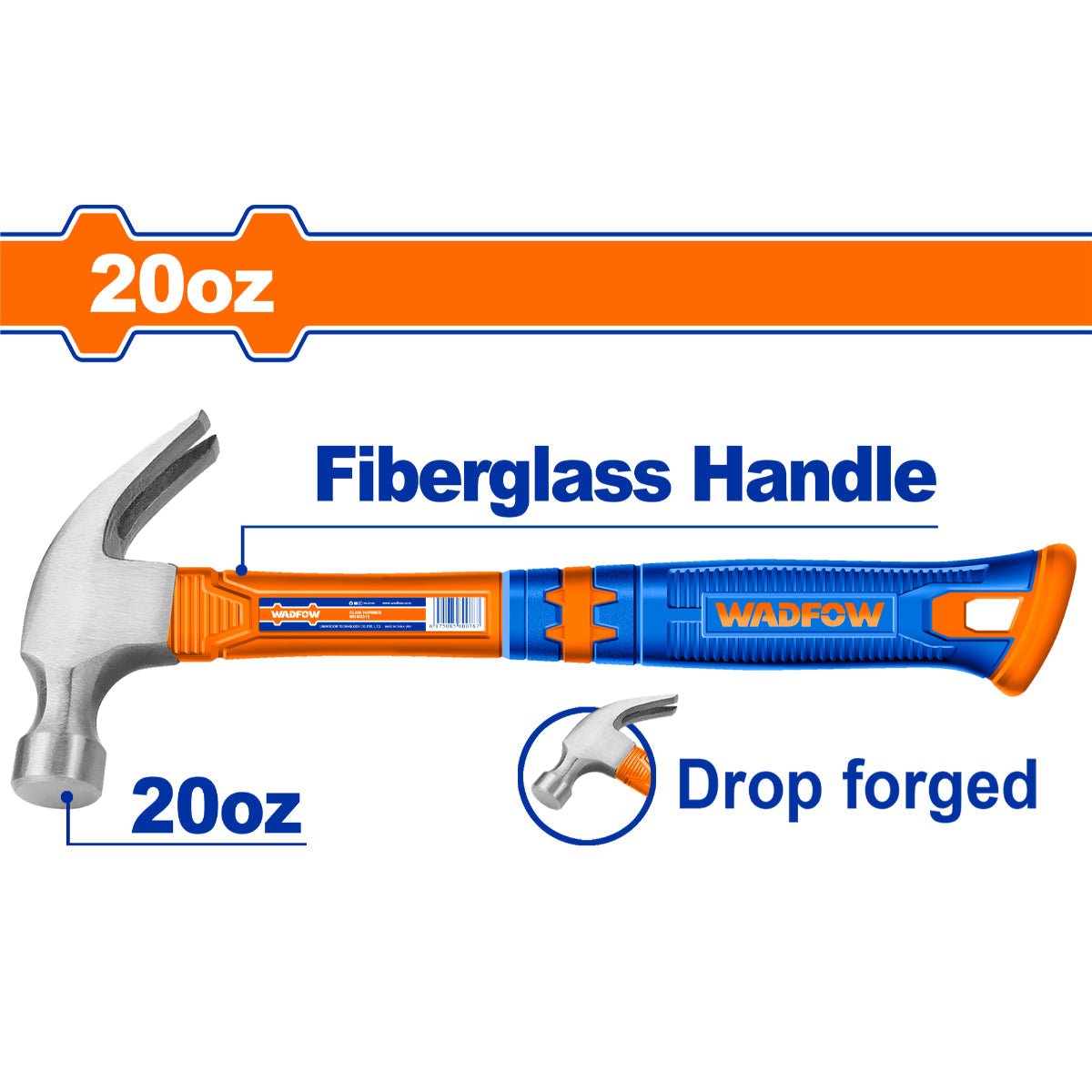 Marteau arrache clou 560g WADFOW WHM8320 - SME IMPORT