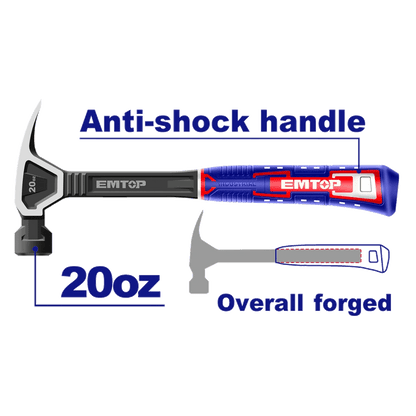 Marteau arrache clous 560G EMTOP EHAMCH2020 - SME IMPORT