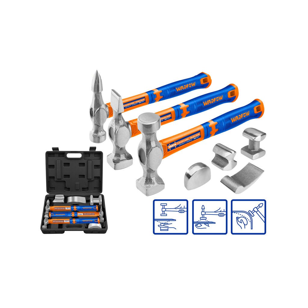 Marteau carrossier 7pcs WADFOW WHZ1D07 - SME IMPORT