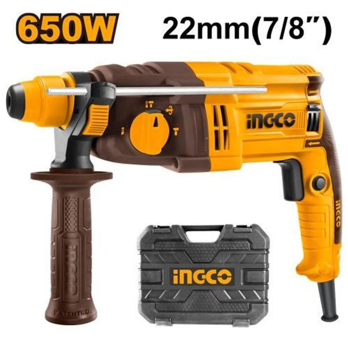 Marteau Perforateur Ingco 650W RGH6508 Bricolage Léger - SME IMPORT