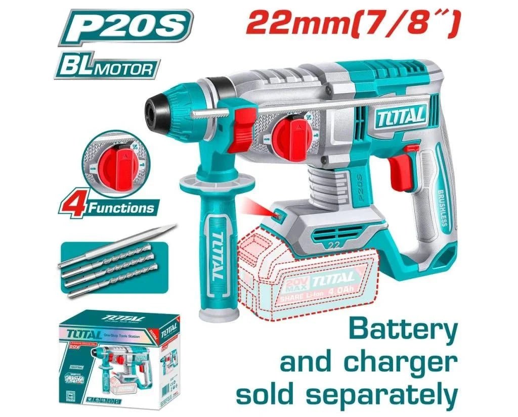 Marteau perforateur sans fil brushless – TOTAL TRHLI22208 - SME IMPORT