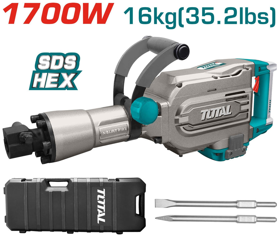 Marteau Piqueur 1700 W 16 kg Démolition Total TH215456 - SME IMPORT