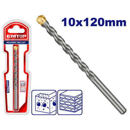 Mèche á beton 10*120 tct EMTOP ECDB021012 - SME IMPORT