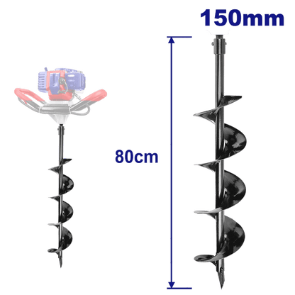Méche pour tariére 150MM x 80CM EMTOP EEAR5211-2 - SME IMPORT