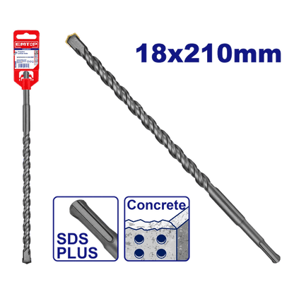Mèche SDS plus ø 18X210MM EMTOP EHDR11803 - SME IMPORT