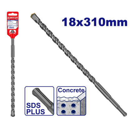 Mèche SDS plus ø 18X310MM EMTOP EHDR11805 - SME IMPORT