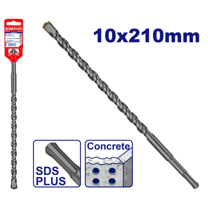 Mèche SDS plus Ø10X210MM EMTOP EHDR11003 - SME IMPORT