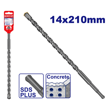 Mèche SDS plus Ø14X210MM EMTOP EHDR11403 - SME IMPORT