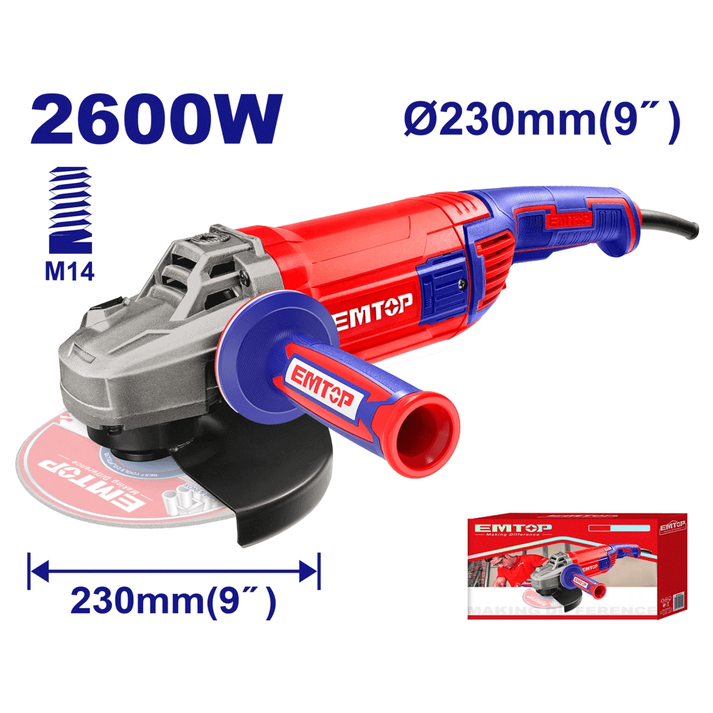 Meule 230 2600W EMTOP EAGR26093 - SME IMPORT