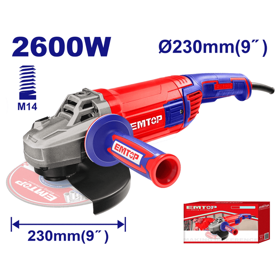 Meule 230 2600W EMTOP EAGR26093 - SME IMPORT