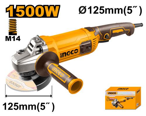 Meule À Disque 1500 W INGCO AG150028 Pour Métal Robuste